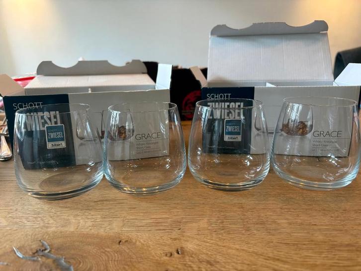 Schott Zwiesel Grace Whiskey Glazen - 4 stuks, Huis en Inrichting, Keuken | Keukenbenodigdheden, Nieuw, Ophalen