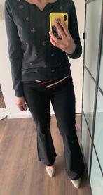 AXARA Paris stretch flared flair broek pantalon maat 38, Maat 38/40 (M), Zwart, Nieuw, Axara