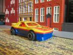 1:55 Pontiac Fiero - Majorette geel/blauw, Ophalen of Verzenden, Gebruikt, Auto