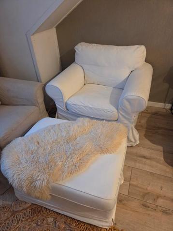 Ikea ektorp fauteuils en poef - afbeelding 2