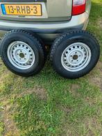 2 Complete wielen aanhanger, 175R13C, draagverm 730 kg/band, Ophalen, Gebruikt