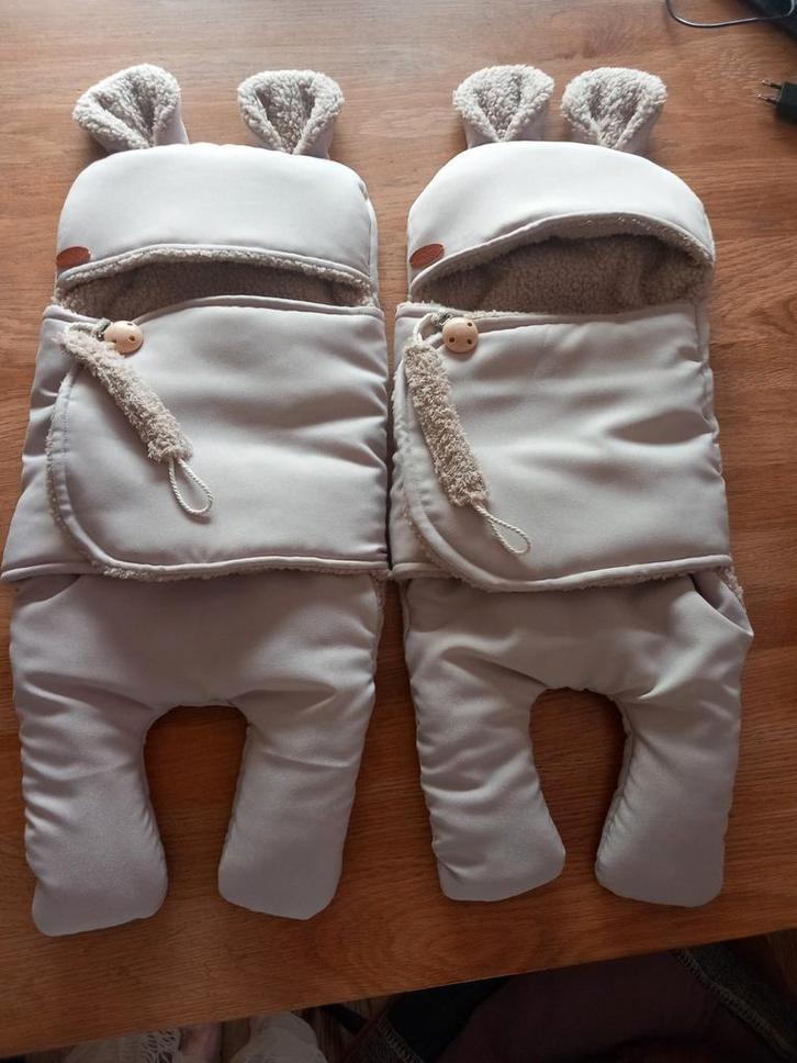 NIEUW!HAND GEMAAKT, VOOR N TWEELING,GEVOERDE WRAPJES., Kinderen en Baby's, Tweelingen en Meerlingen, Nieuw, Kleding, Ophalen of Verzenden