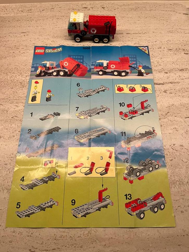 LEGO 6668 Recycle Truck - Vintage - Compleet!, Kinderen en Baby's, Speelgoed | Duplo en Lego, Gebruikt, Lego, Complete set, Ophalen of Verzenden