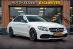 Mercedes-Benz C-klasse AMG 63 Burmester Camera Parkeersensor, Auto's, Automaat, Achterwielaandrijving, Gebruikt, Wit
