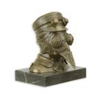 Bronzen Beeld Steampunk Pestdokter, Ophalen of Verzenden