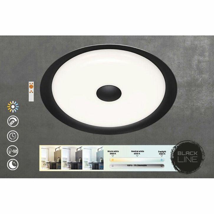 Briloner 3458-015 plafondlamp led 24W dimbar remote 46cm NEW, Huis en Inrichting, Lampen | Plafondlampen, Nieuw, Metaal, Ophalen of Verzenden