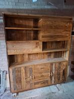 Kast  , oud hout, Ophalen, 200 cm of meer, 150 tot 200 cm, 25 tot 50 cm