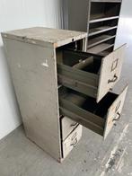 Industriële Ladekast Brocante Archiefkast Leger kast Vintage, Huis en Inrichting, Kasten | Ladekasten, Ophalen, Gebruikt, 100 tot 150 cm