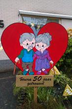 bruidspaar 50 jaar getrouwd 25 trouwen jubileum 12 1/5 jaar, Hobby en Vrije tijd, Feestartikelen, Ophalen, Nieuw, Feestartikel