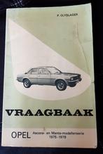 Olyslager vraagbaak Opel Ascona en Manta, Auto diversen, Ophalen of Verzenden