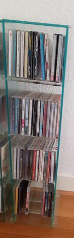 Cd toren glas, Ophalen, Gebruikt, Glas, 25 tot 75 discs