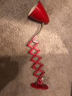 Vintage Hala Zeist schaarlamp wandlamp - Rood, Ophalen of Verzenden, Gebruikt, Metaal, Minder dan 100 cm