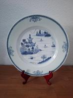 Antiek Chinees blauw met witte decoratie porseleine bord, Antiek en Kunst, Antiek | Wandborden en Tegels, Ophalen of Verzenden