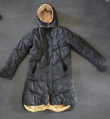 Mooie winterjas meisjes zwart, Retour maat 170/176 beschikbaar voor biedingen