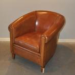 York, schapenleren clubfauteuil van Lounge Atelier, Huis en Inrichting, Fauteuils, Ophalen, Zo goed als nieuw, 75 tot 100 cm, Leer