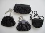 4 zwarte avondtasjes, nieuw, Oosterveldweg 15, 7274 DZ, Verzenden, Zwart, Nieuw