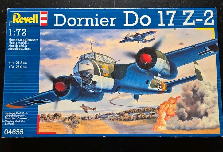 Revell Dornier Do 17 Z-2 1:72, Hobby en Vrije tijd, Modelbouw | Vliegtuigen en Helikopters, Zo goed als nieuw, Vliegtuig, 1:72 tot 1:144
