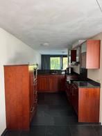 Kersenhouten Tulp Keuken met Granieten Blad, Huis en Inrichting, Ophalen, Bruin, Hoekkeuken, Graniet of Steen