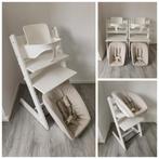 ZGAN! Stokke Tripp Trapp wit+babyset en newbornset evt. 2x, Kinderen en Baby's, Kinderstoelen, Ophalen, Zo goed als nieuw, Meegroeistoel