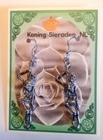3 D skelet hanger  oorbellen oud zilver kleurig  7cm, Marktplaats@koningsieraden.nl, Overige materialen, Hangers, Verzenden