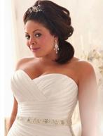 trouwjurk Grote maat trouwjurk maat 44 46 48, Ophalen of Verzenden, Nieuw, Overige kleuren, Trouwjurk