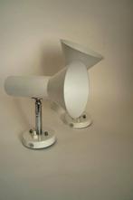 vintage mid century wandlamp spots Raak Amsterdam wit chroom, Gebruikt, Metaal of Aluminium, Vintage mid century functioneel, Ophalen of Verzenden