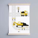 Kinderposter Werkvoertuigen Graafmachine Oker A3 ANNIdesign, Kinderen en Baby's, Kinderkamer | Inrichting en Decoratie, Info@annidesign.nl