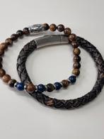 Ixxxi Men herenarmband plus CO88 heren armband, sale!!, Nieuw, Leer, Ophalen of Verzenden, Bruin