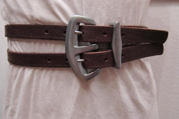 Nieuwe echt lederen riem van belt division maat 85 cm  beschikbaar voor biedingen
