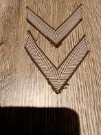 Kmar Rangstrepen, Rang Onderscheidingstekens, Legeremblemen, Verzamelen, Ophalen of Verzenden, Landmacht, Nederland, Embleem of Badge