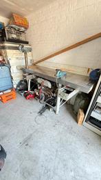 Werkbank professioneel met 2 Heuer front bankschroeven, Doe-het-zelf en Verbouw, Werkbanken, Ophalen, Gebruikt, 170 cm of meer