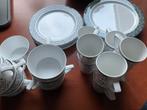 Mepal servies DAMAST /wit-donkerblauw, Caravans en Kamperen, Ophalen of Verzenden