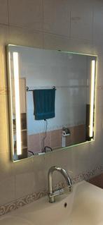 Saniclass spiegel met verlichting en verwarming, Ophalen, Gebruikt, 75 tot 100 cm, Minder dan 100 cm