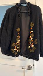 Zwart Angora Wollen Jas - Nooit Gedragen, Verzenden, Nieuw, Maat 38/40 (M), Zwart