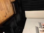 Hoekbank donkergrijs velvet Home24, Ophalen, Gebruikt, Stof