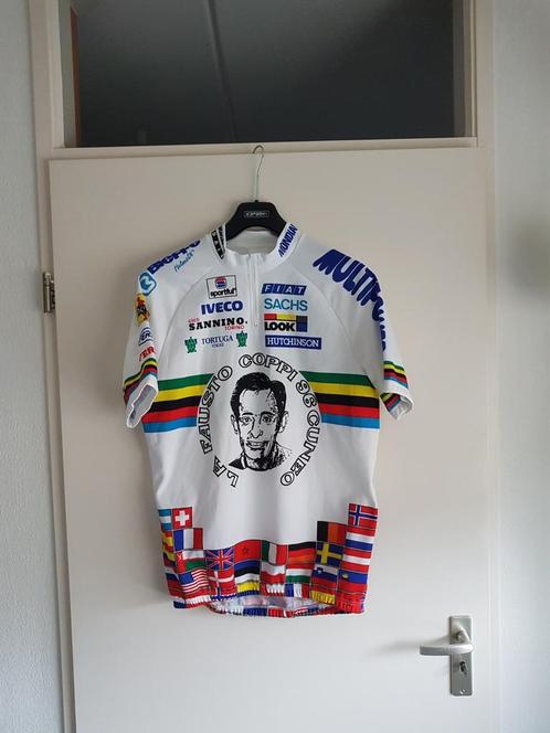 Vintage 1996 fausto coppi wielrenshirt koerstrui, Sport en Fitness, Wielrennen, Kleding, Ophalen of Verzenden