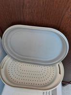 Serveerwonder/tupperware schaal met uitlek bak, Huis en Inrichting, Ophalen of Verzenden, Gebruikt, Schaal