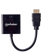 Manhattan 151467 HDMI/VGA Adapter,1x HDMI stekker,1x VGA bus, Ophalen of Verzenden, Nieuw, Onbekend, Manhattan
