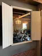 Landelijke spiegel, Doe-het-zelf en Verbouw, Rolluiken, Ophalen, Gebruikt, Wit, Minder dan 100 cm