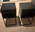 Ikea Vikhammer nachtkastjes - zwart, Ophalen, Minder dan 45 cm, Zo goed als nieuw, Minder dan 55 cm