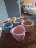 5 Flora Gouda eierdopjes - Pastel, Ophalen of Verzenden