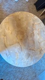 Ronde tafel met rotan onderstel en kunstof blad, Ophalen, Overige materialen, Gebruikt, Rond