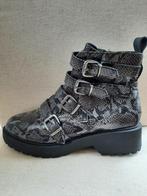 BULL BOXER bikerboots grijs zwart slang maat 42 - nieuw -, Kleding | Dames, Schoenen, Nieuw, Lage of Enkellaarzen, Ophalen of Verzenden