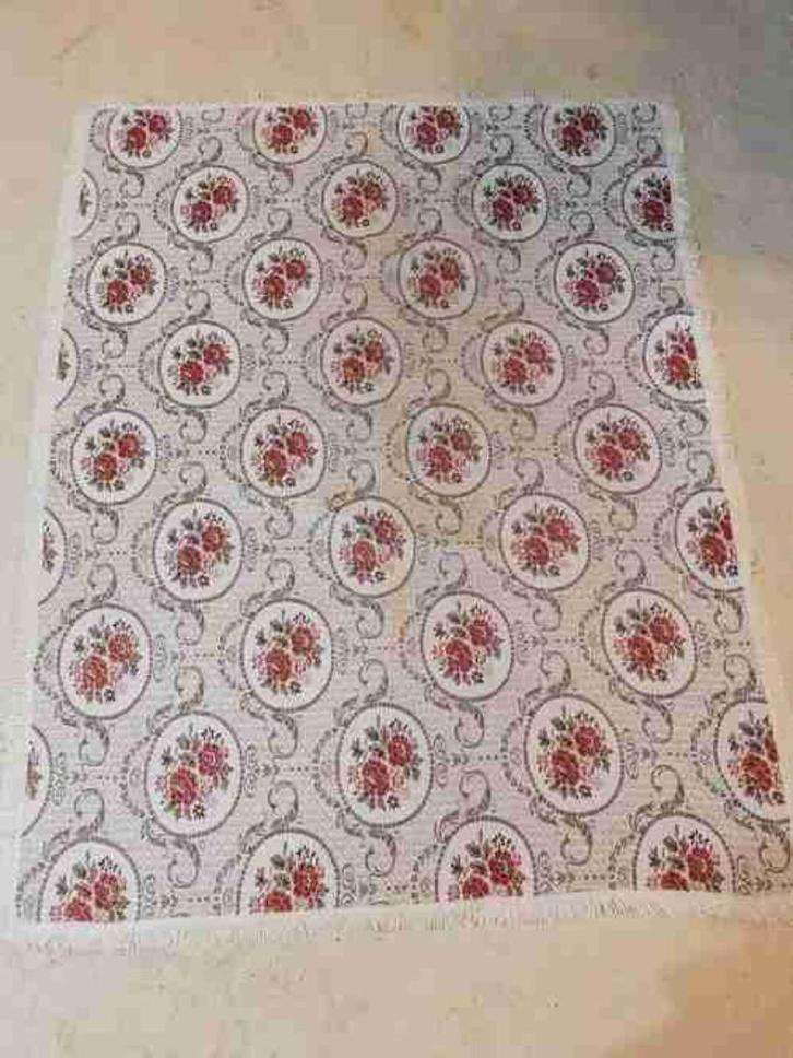 Retro tafelkleed rozen met glitters reversibel 185/143, Huis en Inrichting, Stoffering | Tapijten en Kleden, Gebruikt, 150 tot 200 cm