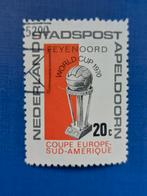 Postzegel NL 1970 zegel Stadspost Apeldoorn Feyenoord, Postzegels en Munten, Verzenden, Na 1940, Gestempeld