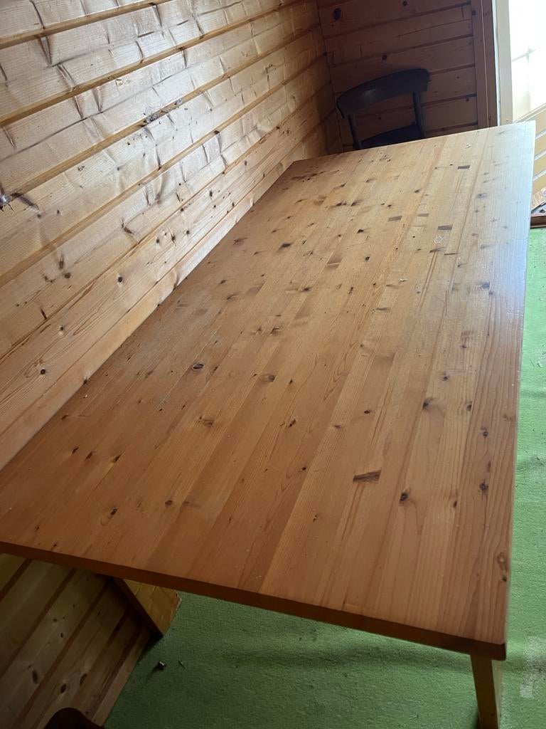 Lundia houten tafel eettafel bureau werktafel 200x96,5cm, Huis en Inrichting, Tafels | Eettafels, Gebruikt, 50 tot 100 cm, 200 cm of meer