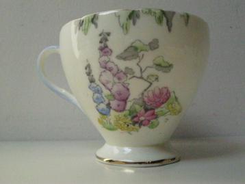 Foley Bone China 1935 kop en schotel 2 stuks Stokrozen beschikbaar voor biedingen