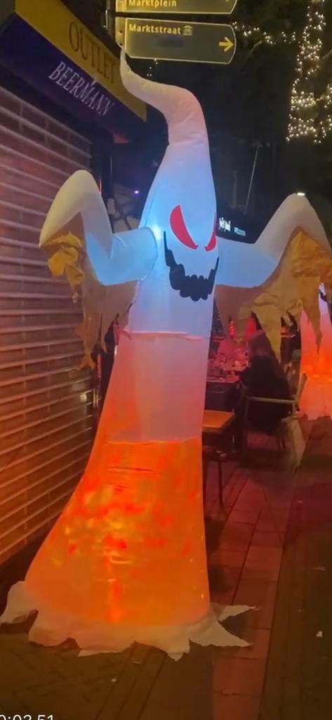 Halloween decoratie verhuur LED spook, Hobby en Vrije tijd, Feestartikelen, Nieuw, Halloween of Griezel, Ophalen of Verzenden