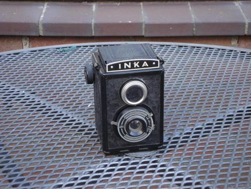 Inka bakelite TLR camera fototoestel, Audio, Tv en Foto, Fotocamera's Analoog, Gebruikt, Compact, Overige Merken, Ophalen of Verzenden