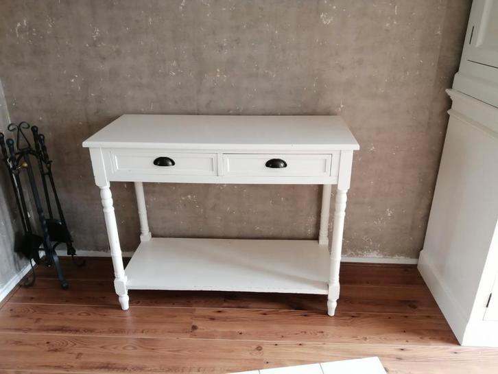 landelijke side table, Huis en Inrichting, Tafels | Sidetables, Gebruikt, 25 tot 50 cm, Rechthoekig, Ophalen